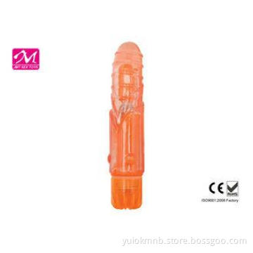 Real Skin Flexible Jelly Vibrators With Contoured Shape Des
